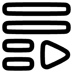 Playlist Icon from Plump Line Set