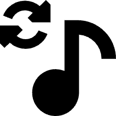 Repeat Playlist Icon from Sharp Solid Set