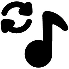 Repeat Playlist Icon from Plump Solid Set