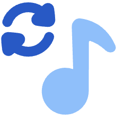 Repeat Playlist Icon from Plump Flat Set