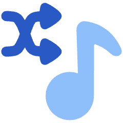 Shuffle Playlist Icon from Plump Flat Set