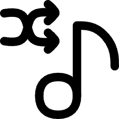 Shuffle Playlist Icon from Flex Line Set