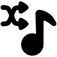 Shuffle Playlist Icon from Plump Solid Set