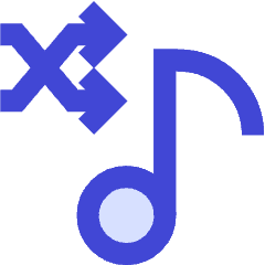 Shuffle Playlist Icon from Sharp Duo Set