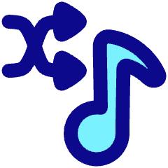 Shuffle Playlist Icon from Plump Pop Set