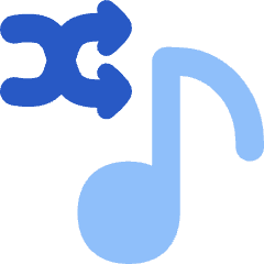 Shuffle Playlist Icon from Flex Flat Set