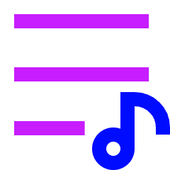 Song Lyric Icon from Sharp Neon Set