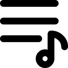 Song Lyric Icon from Micro Line Set