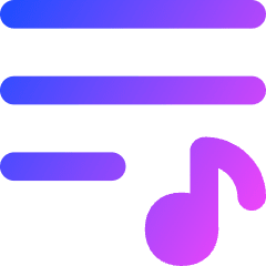 Song Lyric Icon from Flex Gradient Set