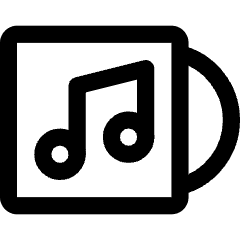 Song Music Album Icon from Core Line Set