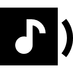 Song Music Album Icon from Sharp Solid Set