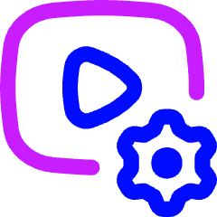 Video Settings Icon from Flex Neon Set