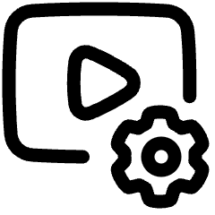 Video Settings Icon from Plump Line Set