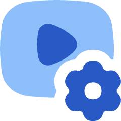 Video Settings Icon from Flex Flat Set