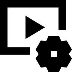 Video Settings Icon from Sharp Remix Set