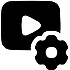 Video Settings Icon from Plump Solid Set