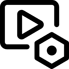 Video Settings Nut Icon from Core Line Set
