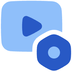Video Settings Nut Icon from Plump Flat Set
