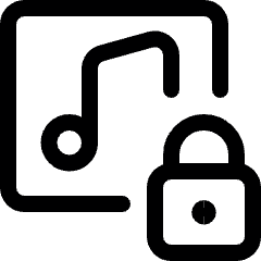 Playlist Lock Icon from Ultimate Regular Set