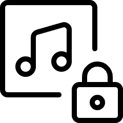 Playlist Lock Icon from Ultimate Light Set