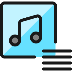 Playlist Menu Icon from Ultimate Colors Set