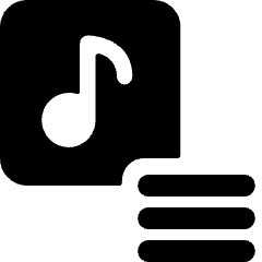 Playlist Menu Icon from Ultimate Bold Set
