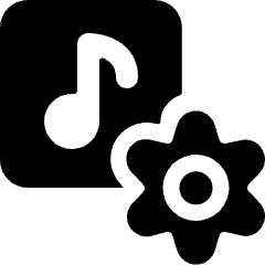 Playlist Settings Icon from Ultimate Bold Set