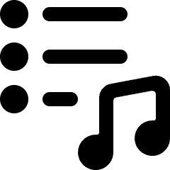 Playlist Songs Icon from Ultimate Bold Set