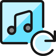 Playlist Sync Icon from Ultimate Colors Set