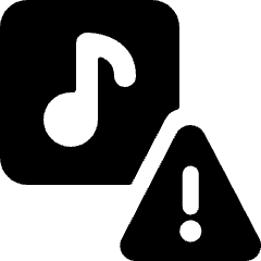 Playlist Warning Icon from Ultimate Bold Set