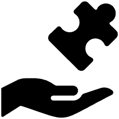 Module Hand Puzzle Icon from Ultimate Bold Set