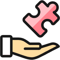 Module Hand Puzzle Icon from Ultimate Colors Set