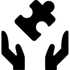 Module Hands Puzzle Icon from Ultimate Bold Set