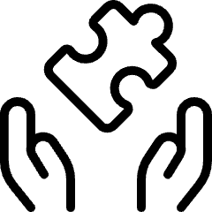 Module Hands Puzzle Icon from Ultimate Light Set