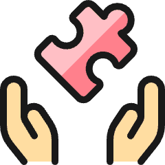 Module Hands Puzzle Icon from Ultimate Colors Set
