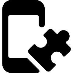 Module Phone Puzzle Icon from Ultimate Bold Set