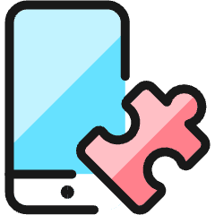 Module Phone Puzzle 1 Icon from Ultimate Colors Set