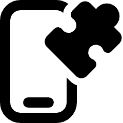 Module Phone Puzzle Icon from Ultimate Bold Set