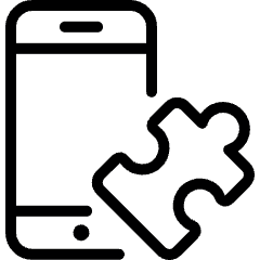 Module Phone Puzzle Icon from Ultimate Light Set