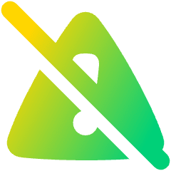 Warning Off Icon from Plump Gradient Set