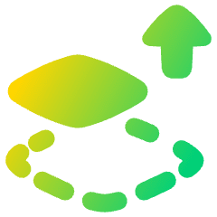 Bring Forward Icon from Plump Gradient Set