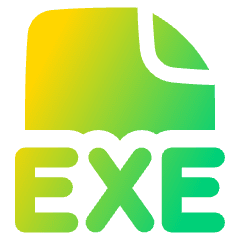File Exe Icon from Plump Gradient Set