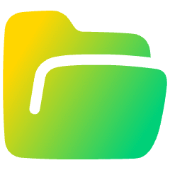 Open Folder Icon from Plump Gradient Set