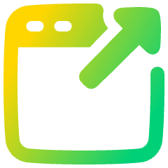 New Window Icon from Plump Gradient Set