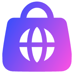 Online Shopping Icon from Plump Gradient Set