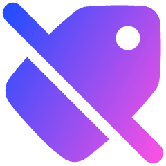 Tag Icon from Plump Gradient Set