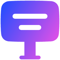 Signage 2 Icon from Plump Gradient Set