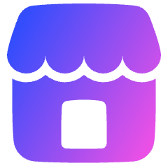 Store 1 Icon from Plump Gradient Set