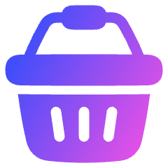 Shopping Basket 1 Icon from Plump Gradient Set