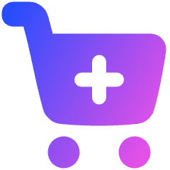 Shopping Cart Add Icon from Plump Gradient Set